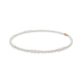 Colier cu perle naturale si argint placat cu aur roz 39 cm DiAmanti 254-106C-G